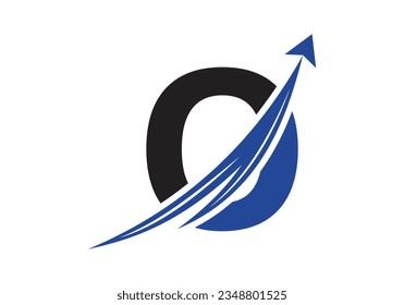 Finance Logo With O Letter Concept. Financial or success logo concept. Logo for accounting business and company identity
