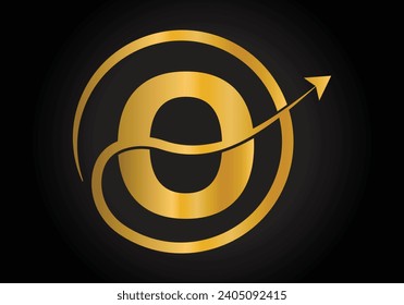 Finance Logo With O Letter Concept. Creative abstract Marketing And Financial Business Logo Design.