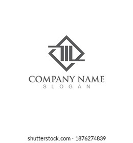 Logotipo financiero y vector de símbolos
