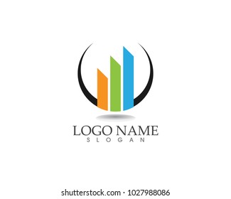 finance logo and symbols vector concept illustration