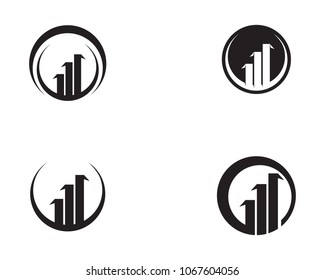 finance logo and symbols vector concept illustration