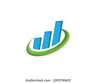 finance logo and symbols vector concept illustration
