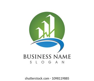 finance logo and symbols vector concept illustration