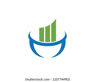 finance logo and symbols vector concept illustration
