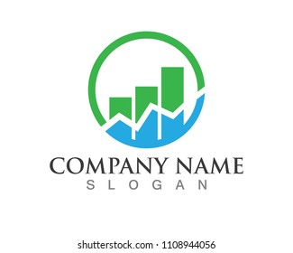 finance logo and symbols vector concept illustration
