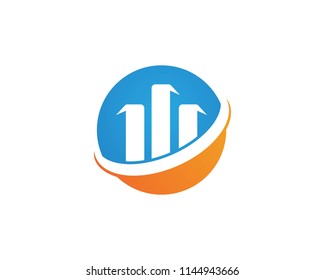 finance logo and symbols vector concept illustration