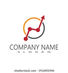 ilustración de concepto de logotipo y símbolos de finanzas