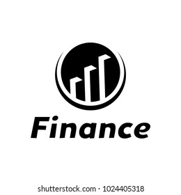 Finance logo template design illustration.