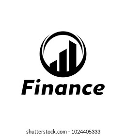 Finance logo template design illustration.