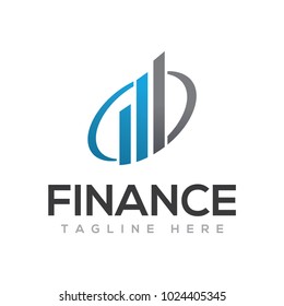 Finance logo template design illustration.