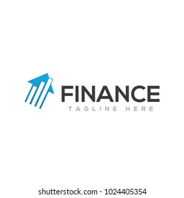 Finance logo template design illustration.