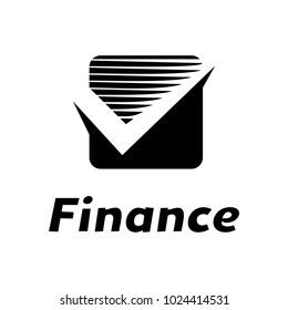 Finance logo template design illustration.
