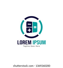 Finance logo template design. Finance logo with modern frame isolated on white background