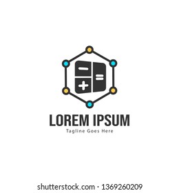 Finance logo template design. Finance logo with modern frame isolated on white background