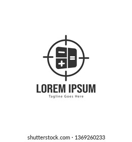 Finance logo template design. Finance logo with modern frame isolated on white background