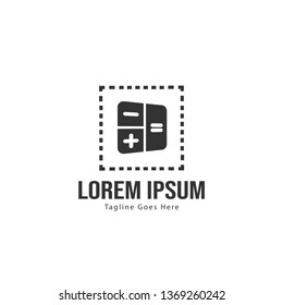 Finance logo template design. Finance logo with modern frame isolated on white background