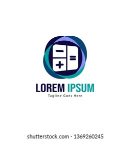 Finance logo template design. Finance logo with modern frame isolated on white background