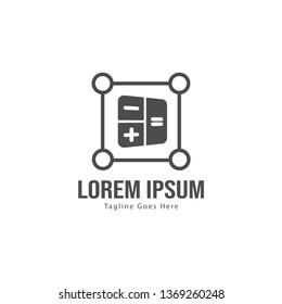 Finance logo template design. Finance logo with modern frame isolated on white background