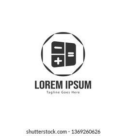 Finance logo template design. Finance logo with modern frame isolated on white background