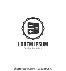 Finance logo template design. Finance logo with modern frame isolated on white background