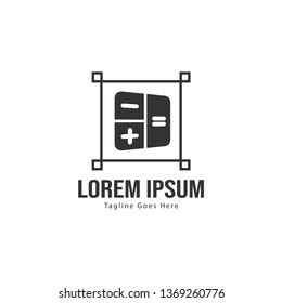Finance logo template design. Finance logo with modern frame isolated on white background