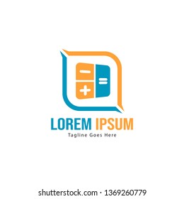 Finance logo template design. Finance logo with modern frame isolated on white background