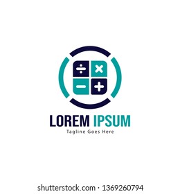 Finance logo template design. Finance logo with modern frame isolated on white background