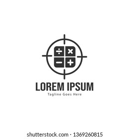 Finance logo template design. Finance logo with modern frame isolated on white background
