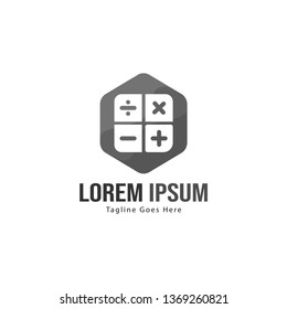 Finance logo template design. Finance logo with modern frame isolated on white background