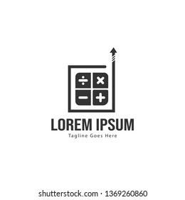 Finance logo template design. Finance logo with modern frame isolated on white background