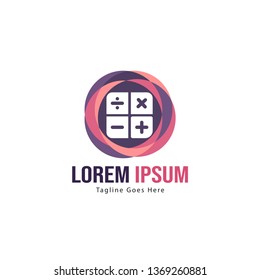 Finance logo template design. Finance logo with modern frame isolated on white background