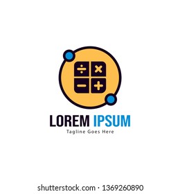 Finance logo template design. Finance logo with modern frame isolated on white background