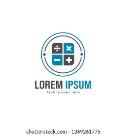 Finance logo template design. Finance logo with modern frame isolated on white background