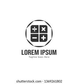 Finance logo template design. Finance logo with modern frame isolated on white background
