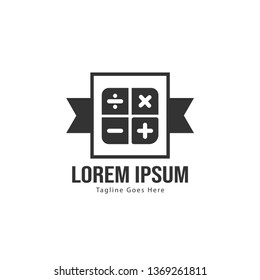 Finance logo template design. Finance logo with modern frame isolated on white background