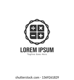 Finance logo template design. Finance logo with modern frame isolated on white background
