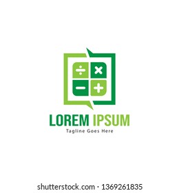 Finance logo template design. Finance logo with modern frame isolated on white background