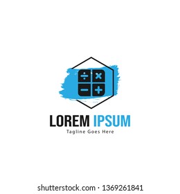 Finance logo template design. Finance logo with modern frame isolated on white background