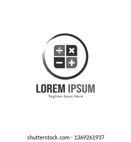 Finance logo template design. Finance logo with modern frame isolated on white background