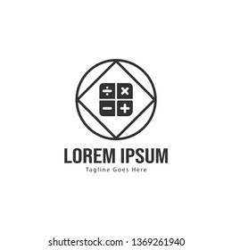 Finance logo template design. Finance logo with modern frame isolated on white background