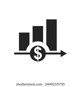 finance Logo template Isolated. Brand Identity. Icon Abstract Vector graphic