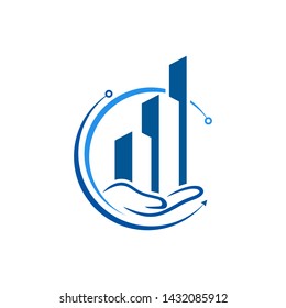 Finance Logo Template Stock Vector