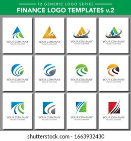 Finance Logo Templates - 12 Generic Logos Series