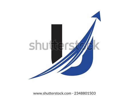 Finance Logo With U Letter Concept. Financial or success logo concept. Logo for accounting business and company identity