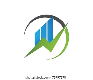 finance logo - vector concept illustration