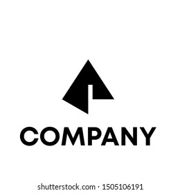 Finance Logo Vector. Describe Growth investment in Chart, arrow