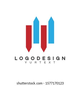 finance logo vector design full color