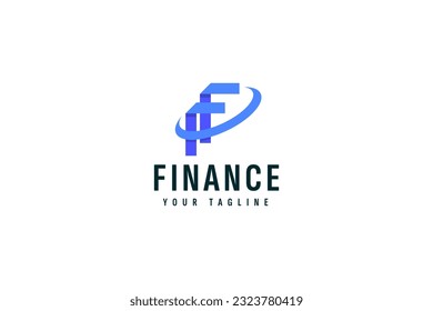 Ilustración del icono del vector del logotipo de finanzas