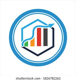 Plantilla de diseño de ilustraciones vectoriales del logotipo financiero - vector