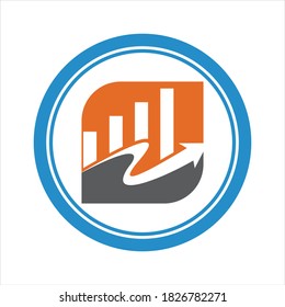 Plantilla de diseño de ilustraciones vectoriales del logotipo financiero - vector
